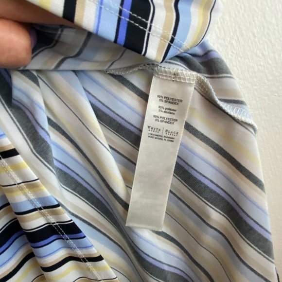 WHITE HOUSE BLACK MARKET Summer Striped Tank Top Camisole Size Medium - Picture 5 of 6